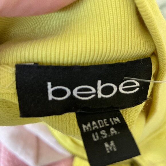 BEBE TRACK SUIT SHORT SET SZ M VINTAGE LOGO RARE SET USA - Picture 11 of 13